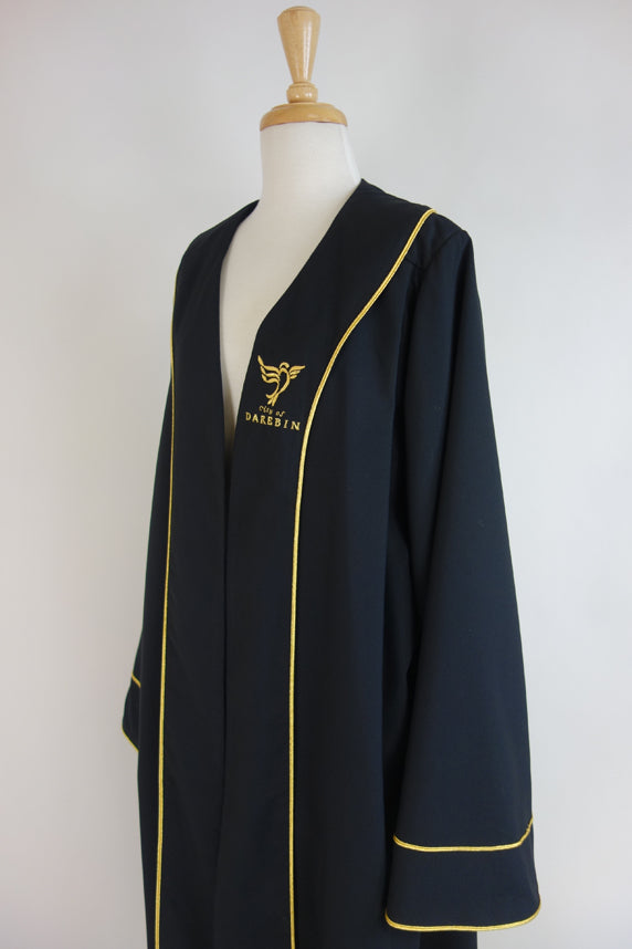 Corporate Mayoral Robe, Black, Gold Embroidered Logo