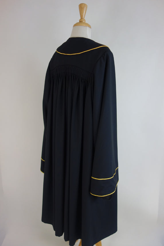 Corporate Mayoral Robe, Black, Gold Embroidered Logo