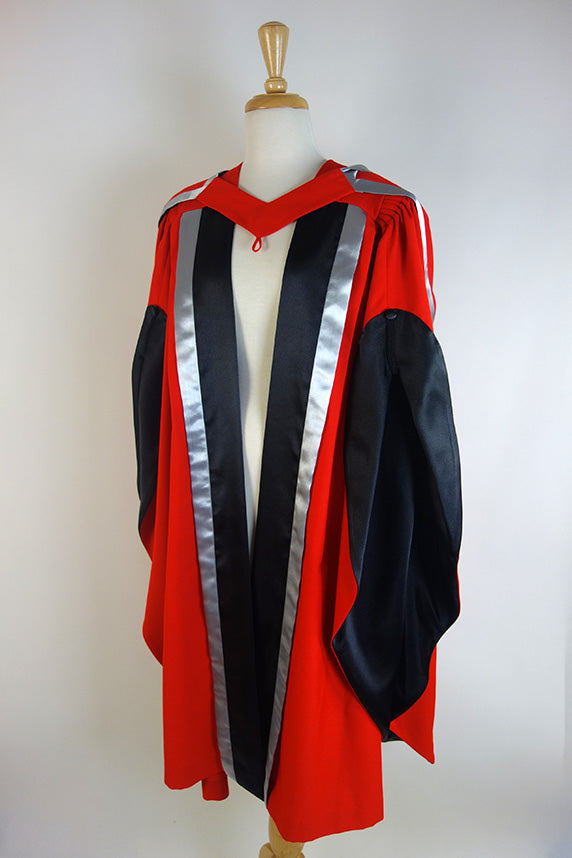 Australian University of Theology PhD Doctor of Philosophy Graduation Gown Set - Gown, Hood and Bonnet