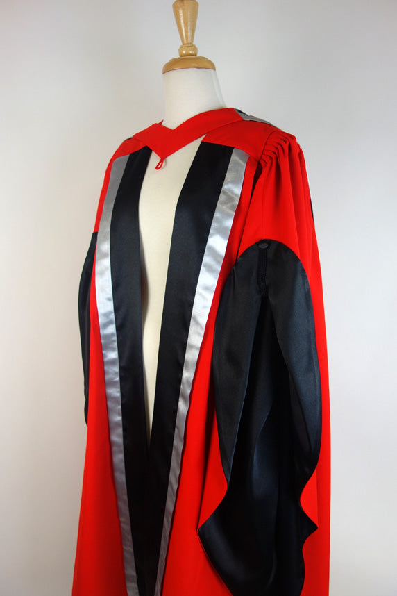 Australian University of Theology PhD Doctor of Philosophy Graduation Gown Set - Gown, Hood and Bonnet