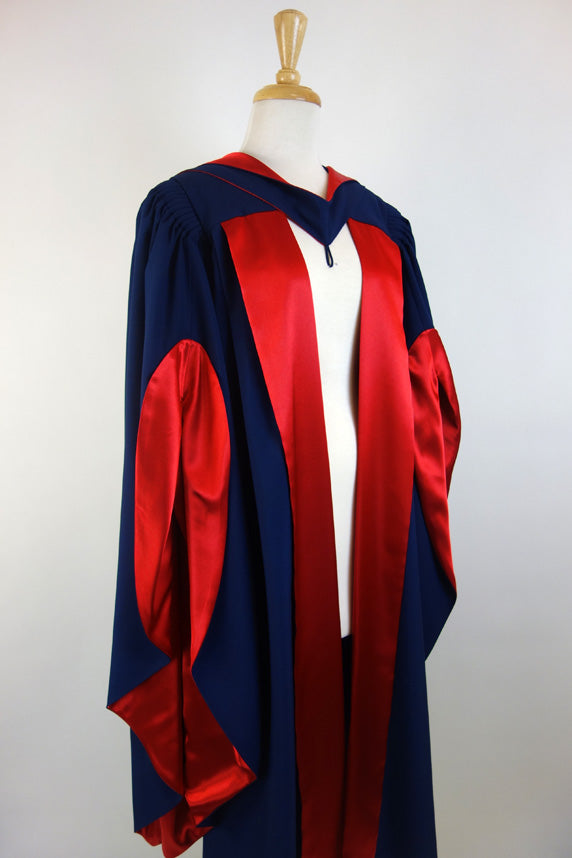 Deakin University PhD Graduation Gown Set - Gown, Hood and Bonnet