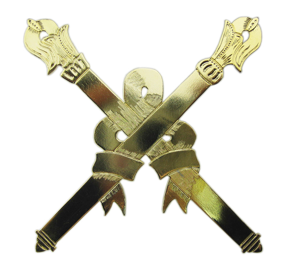 Crossed Staves Mitre Badge