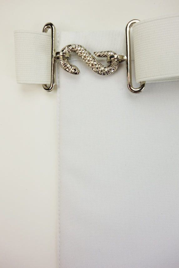 Fellowcraft Apron with Elastic Belt and Snake Fitting