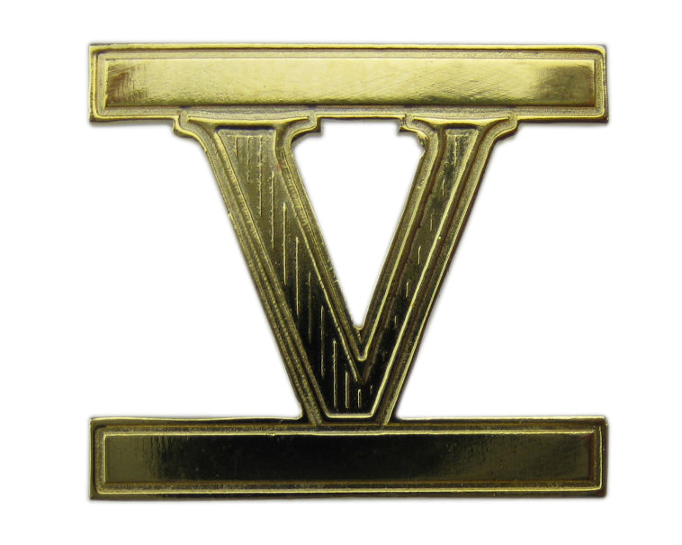 Roman Numeral Mitre Badge
