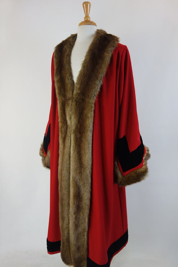 Velvet and Faux Fur Mayoral Robe
