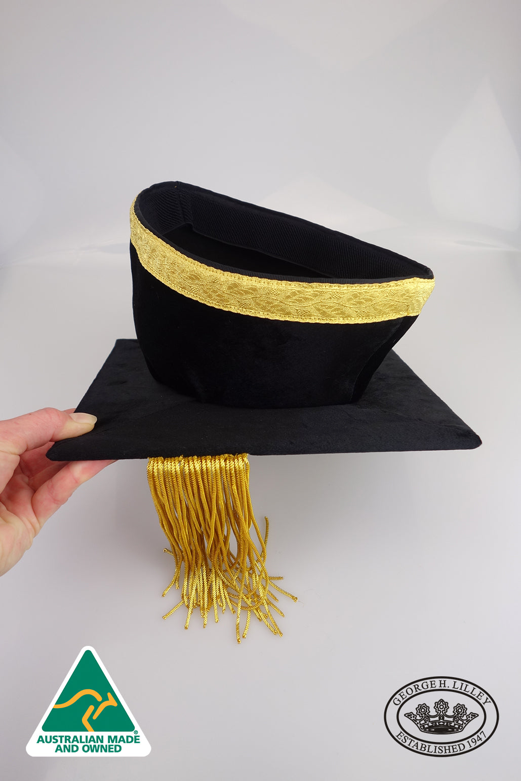 Chancellor Mortar Board, Velvet