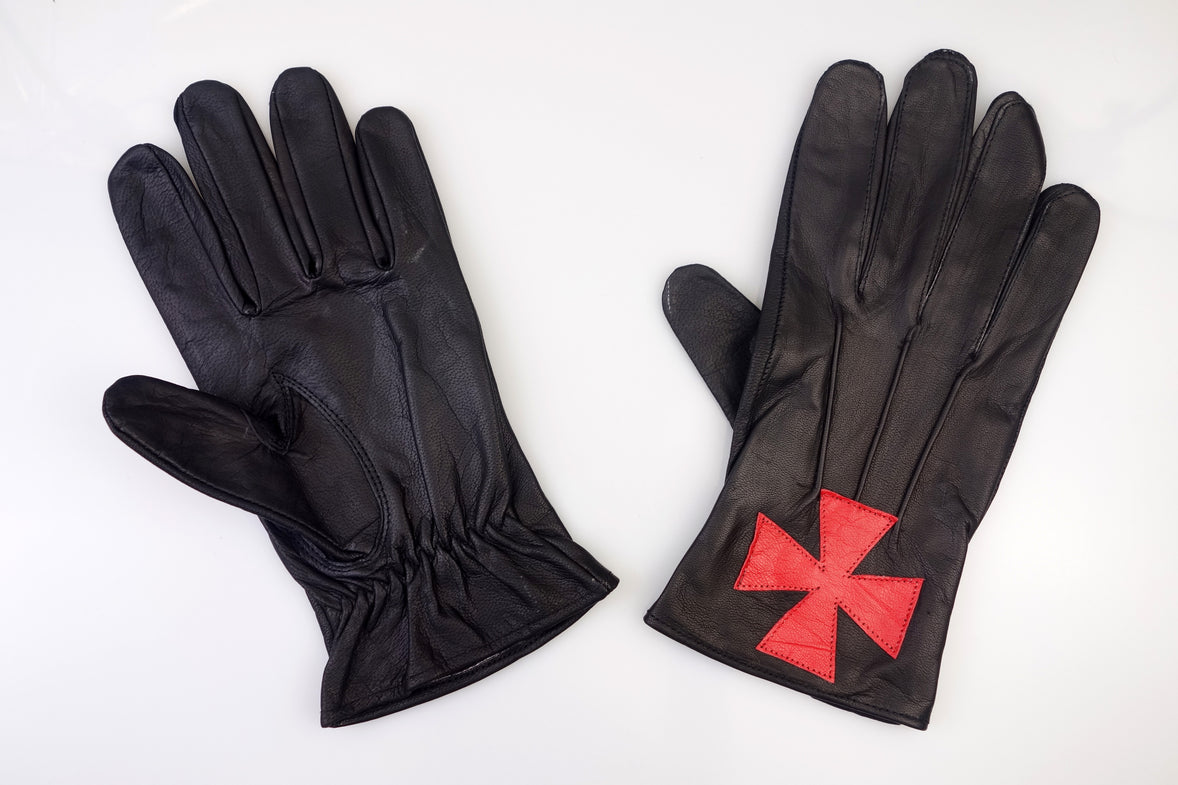 Knight Templar Leather Gloves