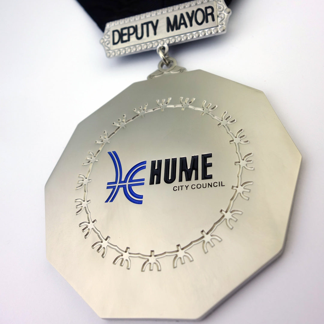 Hume City Council Mayor & Deputy Mayor Medallions with Collars