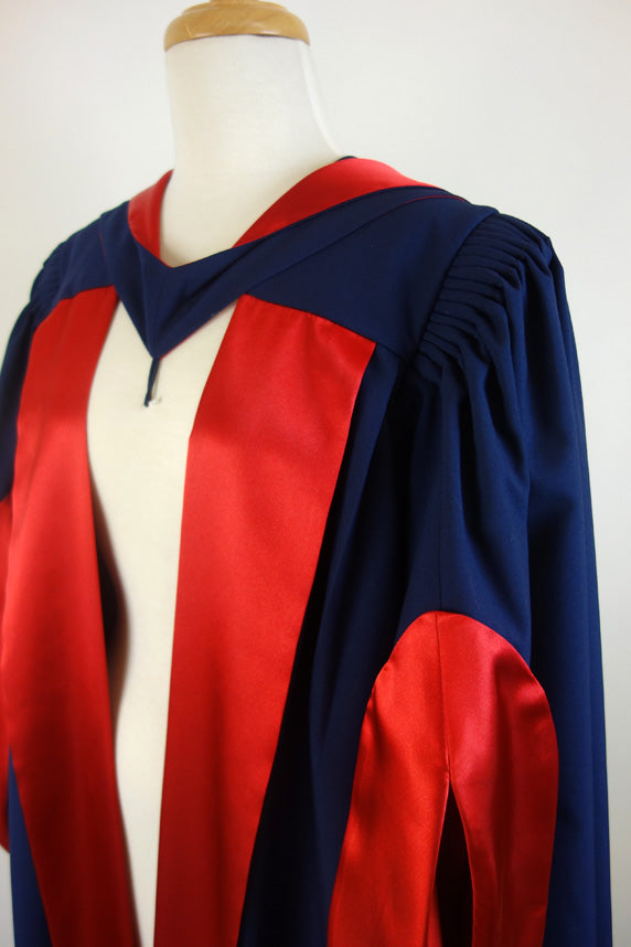 Deakin University PhD Graduation Gown Set - Gown, Hood and Bonnet