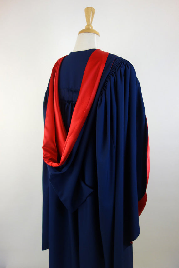 Deakin University PhD Graduation Gown Set - Gown, Hood and Bonnet