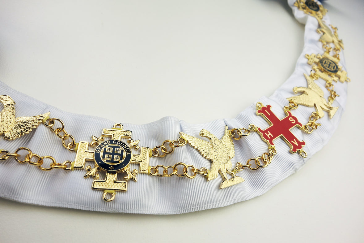 Red Cross of Constantine Chain Collar