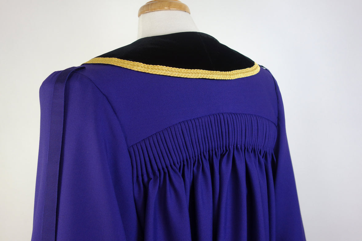 Velvet and Gold Mayoral Robe, Purple