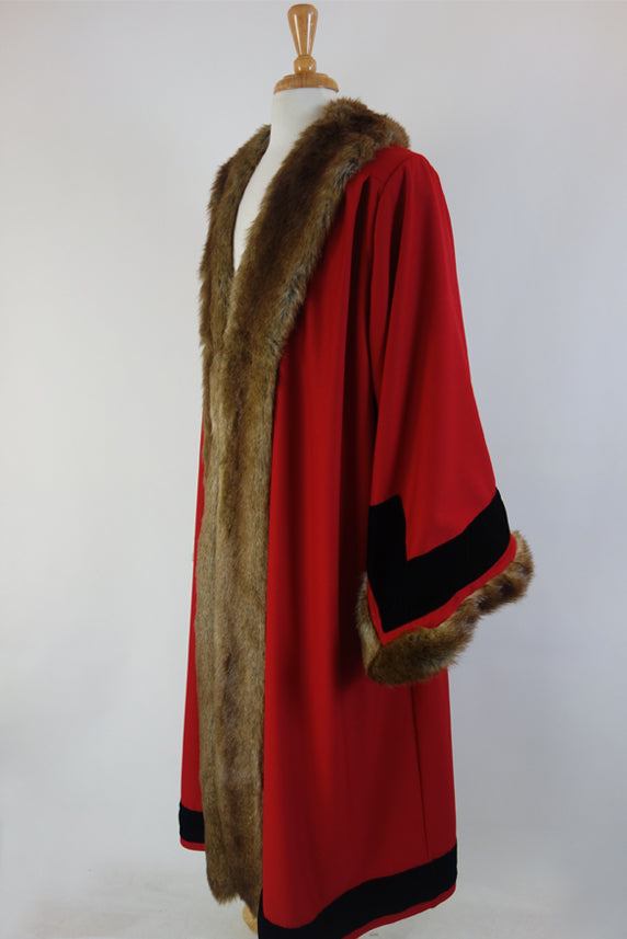 Velvet and Faux Fur Mayoral Robe